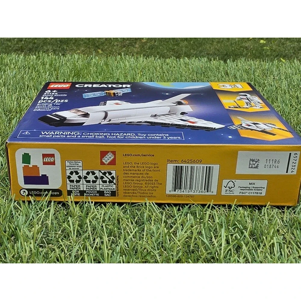 LEGO 31134 Creator 3 In 1 Space Shuttle Building Toy Set 144 Pieces For 6+ Ages